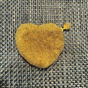 Gold Beaded Change Purse